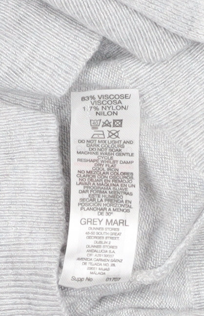 Dunnes Stores Women’s Grey Roll Neck Knit Jumper Medium