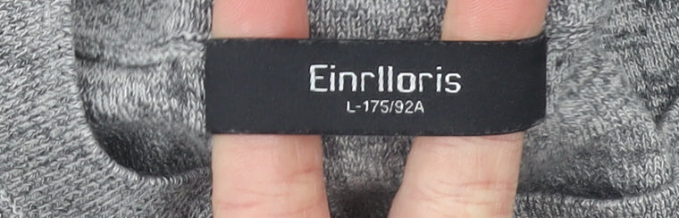 Einrlloris Boys Grey Henley Knit Jumper L Long Sleeve Winter Classic