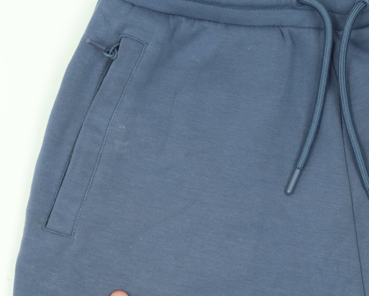 Dunnes Stores Boys Blue Sweat Shorts S Regular Fit Drawstring Pockets