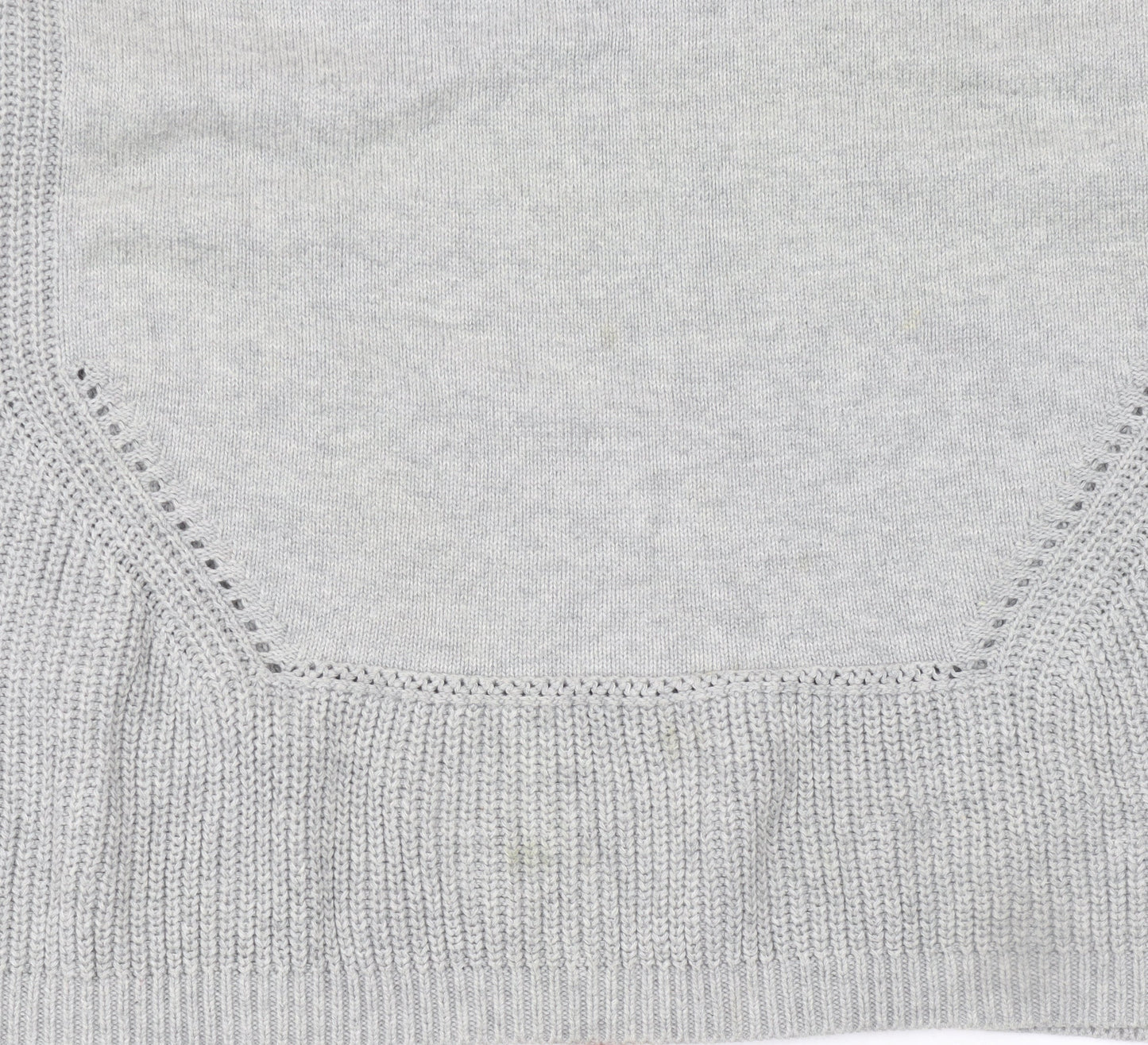 French Connection Women's Grey Cotton Knit Pullover Jumper M