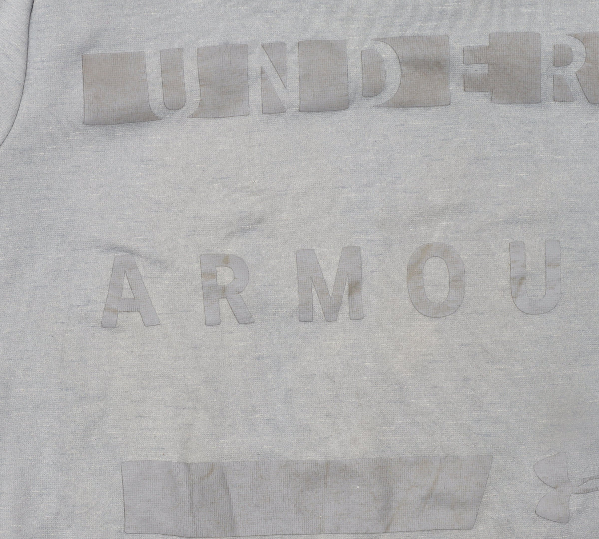 Under Armour Men's Grey Pullover Hoodie Size S Loose Fit Sportswear