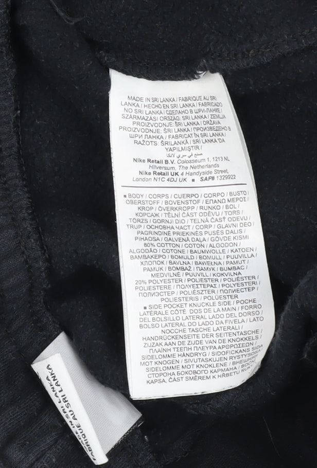 Nike Men's Black XS Jogger Fleece Trousers with Drawstring Waist