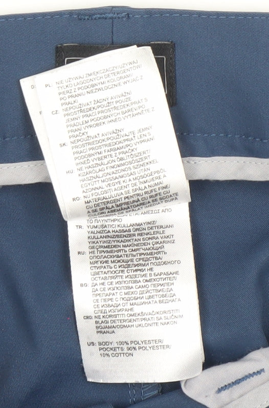Adidas Men's Blue Chino Trousers 34x30 Regular Fit Lightweight