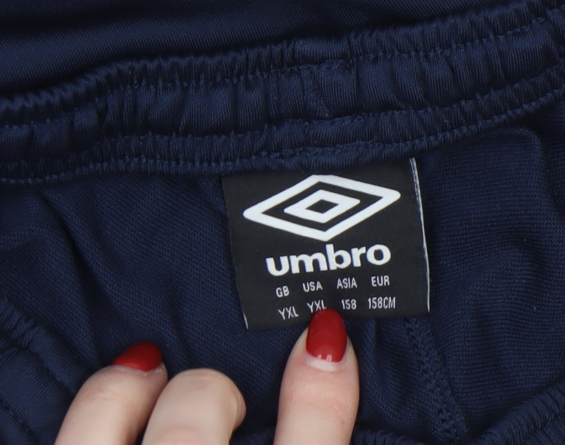 Umbro Boys Blue Ireland Football Jogger Trousers 13 Years 158cm