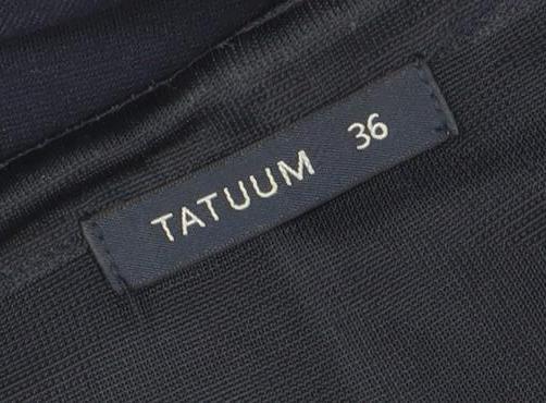 Tatuum Women's Navy Short Sleeve Sheath Dress Size 8