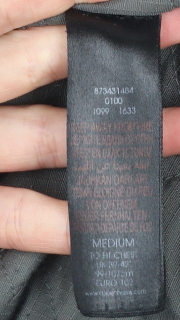 F.F.P. Men's Black Military Coat Wool Blend Size M Regular Fit