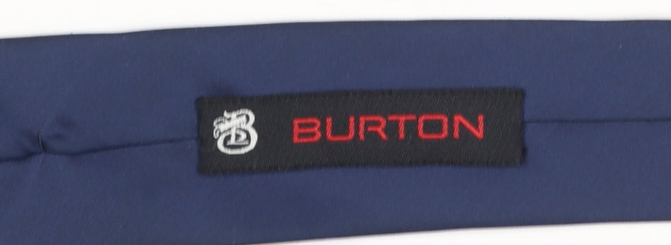 Burton Men’s Blue Slim Tie Polyester Woven One Size