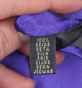 Calvin Klein Men's Purple Silk Slim Tie