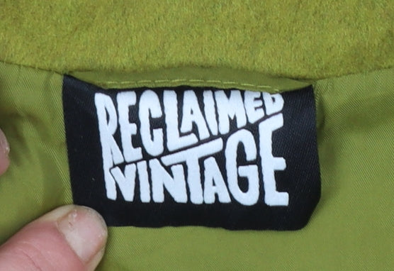 Reclaimed Vintage Men’s Green Wool Blend Button Jacket Size S