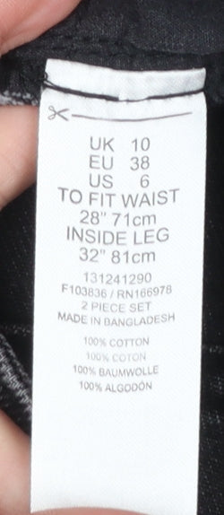 Miss S Women’s Grey Straight Denim Jeans UK 10 28W 32L