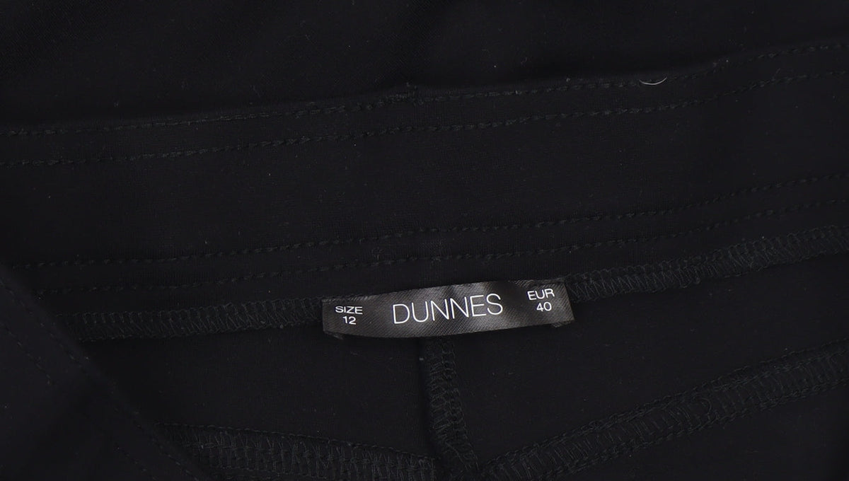 Dunnes Women Black Size 12 Skinny Stretch Trousers