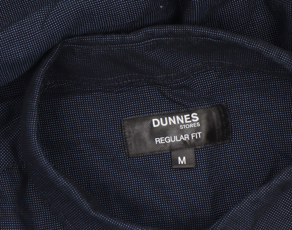 Dunnes Men’s Blue Regular Fit Long Sleeve Button-Up Shirt M