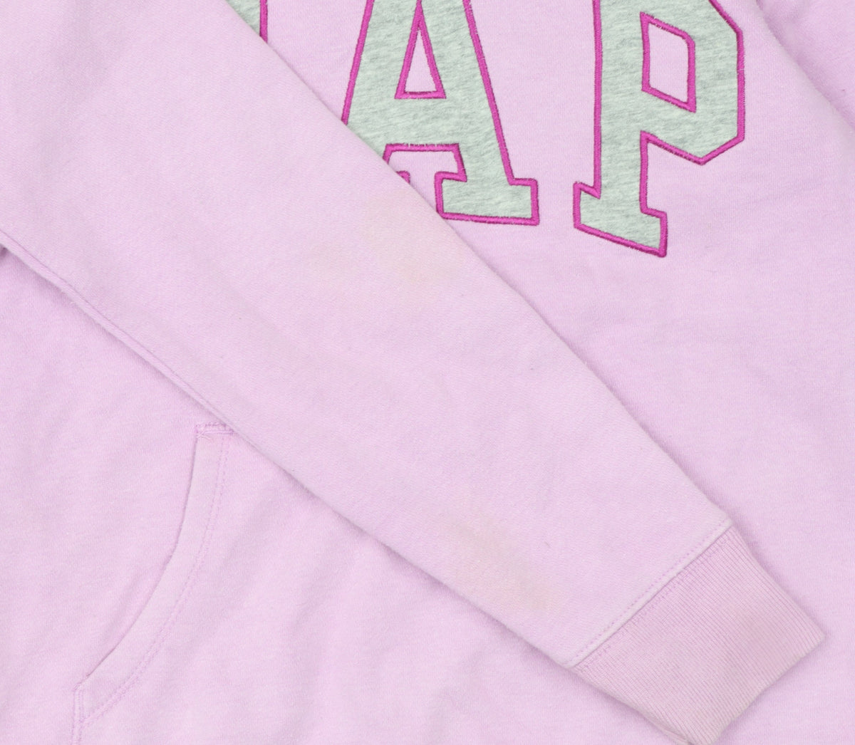 GAP Girls Pink Pullover Hoodie Size 10 Years Logo Fleece Sweatshirt