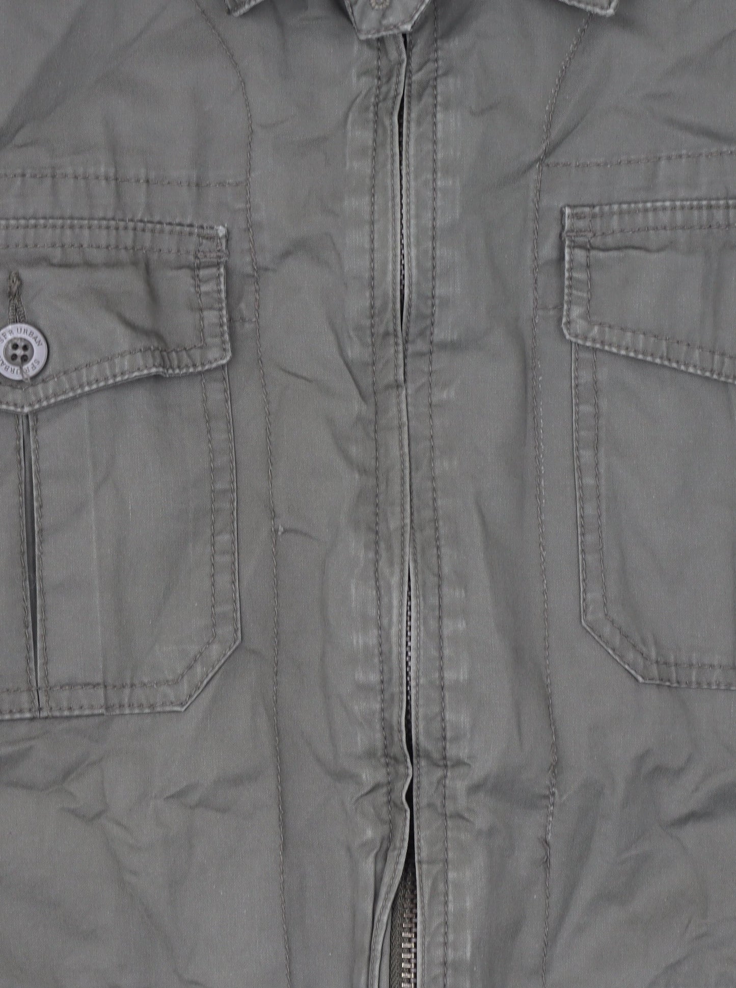 Sfera Womens Green Cotton Military Jacket Size M Regular