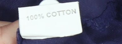 Swade Men's Blue Cotton Short Sleeve Polo Shirt Size S
