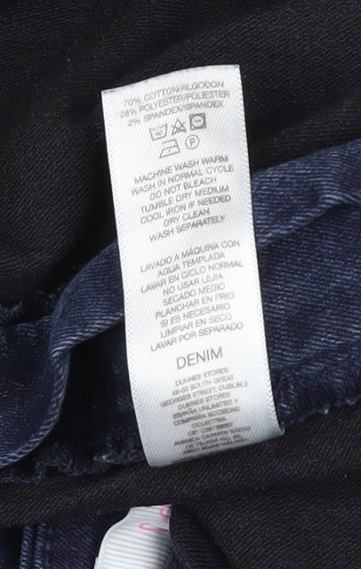 Savida Women Blue Skinny Mid Rise Stretch Jeans Size 14