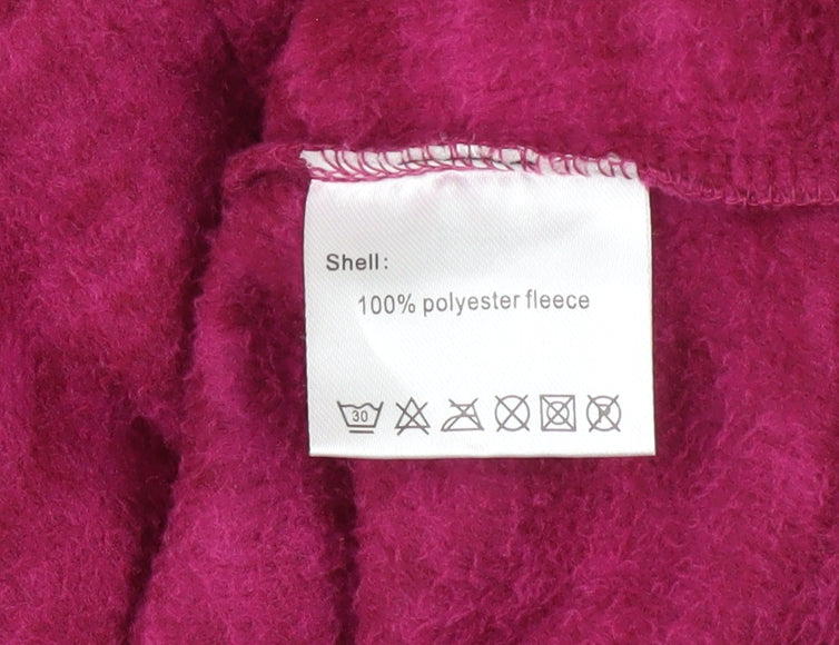 Portwest Womens Pink Pullover Hoodie Size 8 Fleece Hooded Sweatshirt