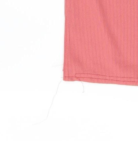 Missguided Women Pink Maternity Bodycon Midi Dress Size 8