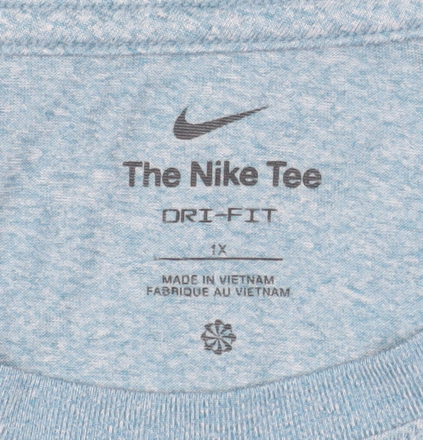 Nike Men's Blue Dri-FIT Crew Neck Short Sleeve T-Shirt XL