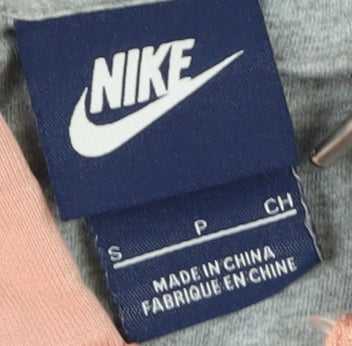 Nike Women's Pink Full Zip Hoodie Small Cotton Blend Casual Sport