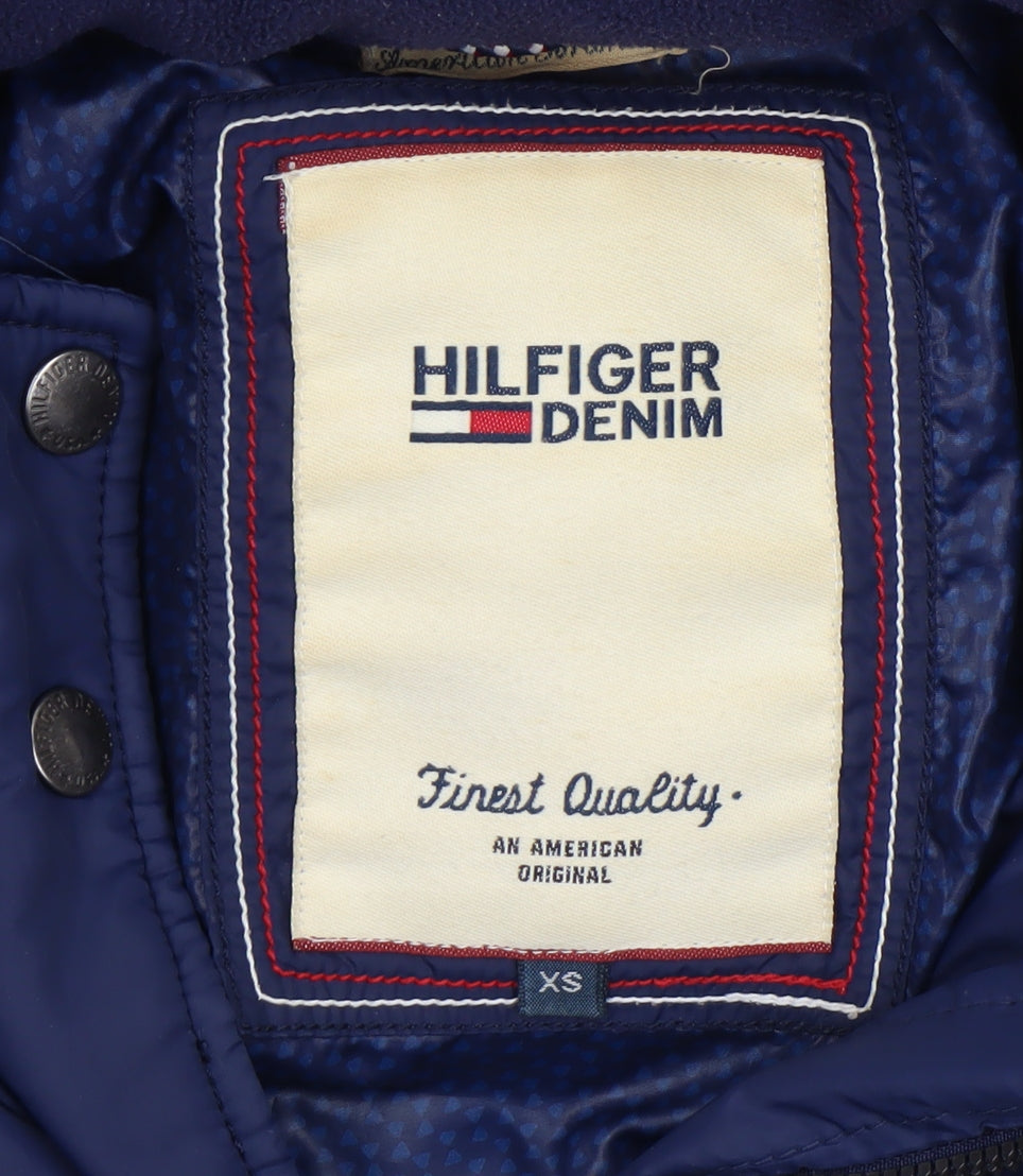 Hilfiger Denim Women's Blue XS Hooded Puffer Jacket