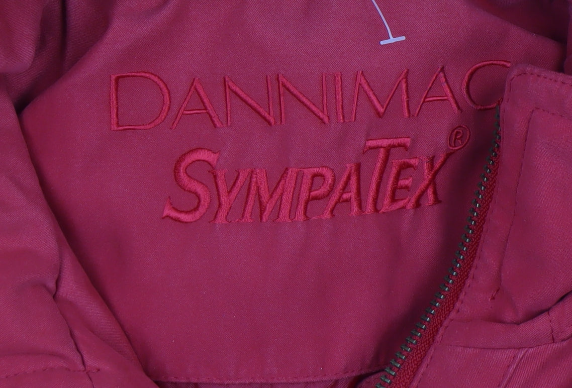 Dannimac Women’s Red Waterproof Hooded Parka Jacket Size M