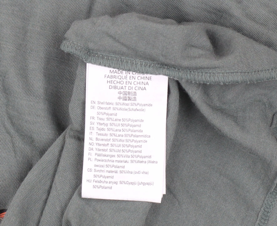 McKINLEY Men's Green Wool Blend Long Sleeve Outdoor Top M