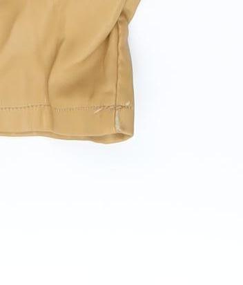 Bershka Men’s Beige Chino Trousers Size M Regular Fit Polyester