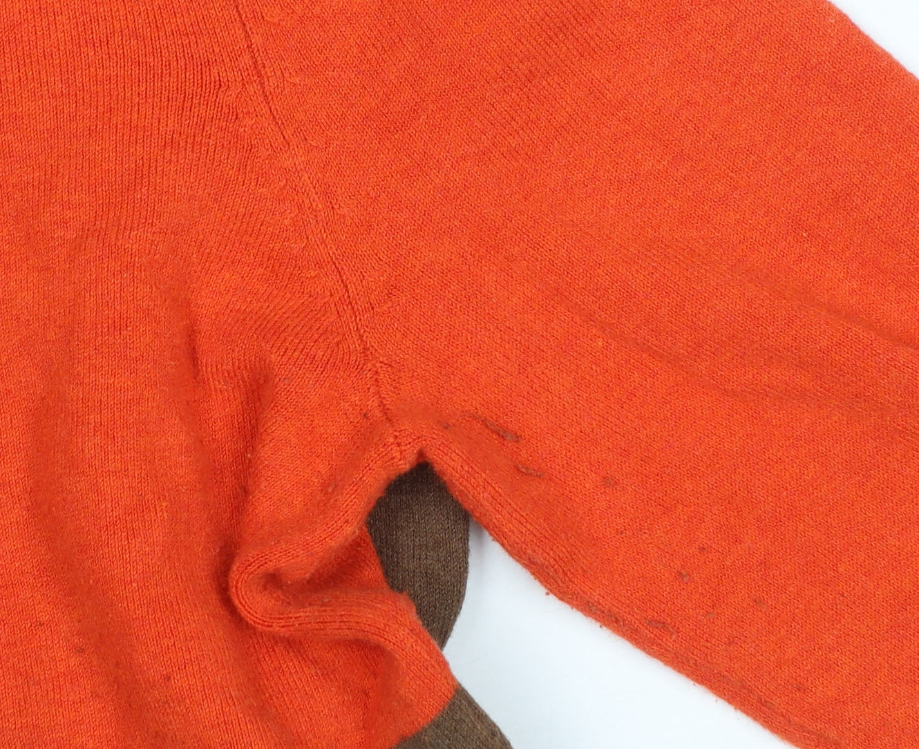Red Herring Women’s Orange Brown Black Knit Jumper Dress Size 12