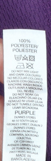 Dunnes Men's Purple XS Regular Fit Short Sleeve T-Shirt