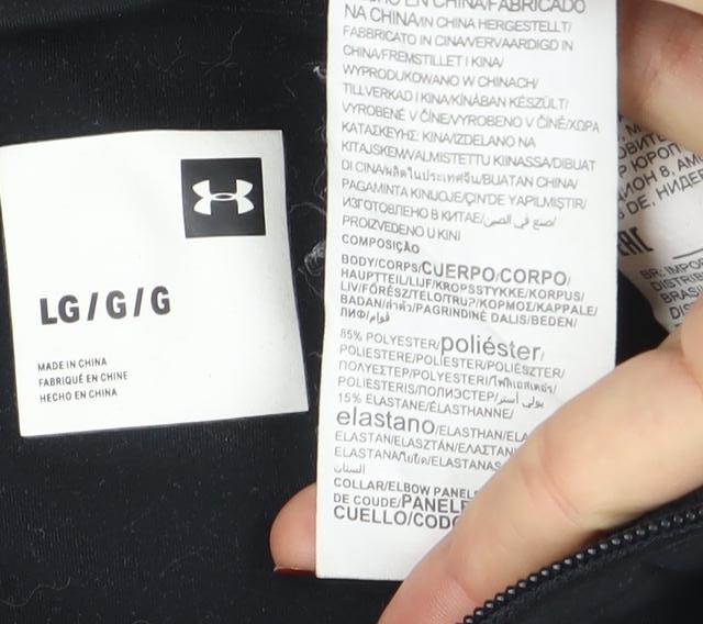 Under Armour Men's Black Full Zip High Neck Sweatshirt L