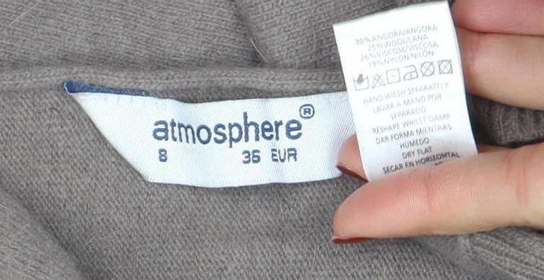 Atmosphere Women’s Brown Jumper Dress Size 8 Knit Long Sleeve