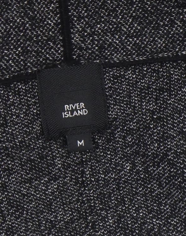River Island Women’s Grey Knit Long Sleeve Open Cardigan Size M