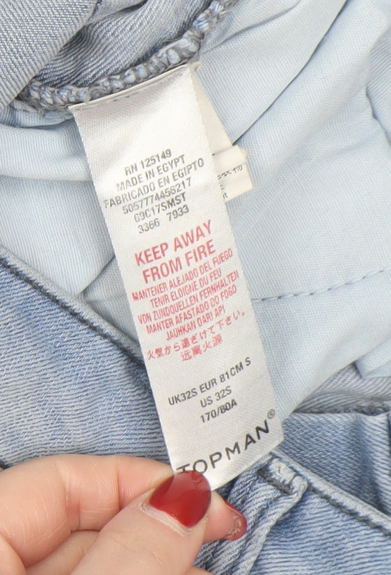 Topman Men's Blue Light Wash Slim Skinny Jeans Size S 32in