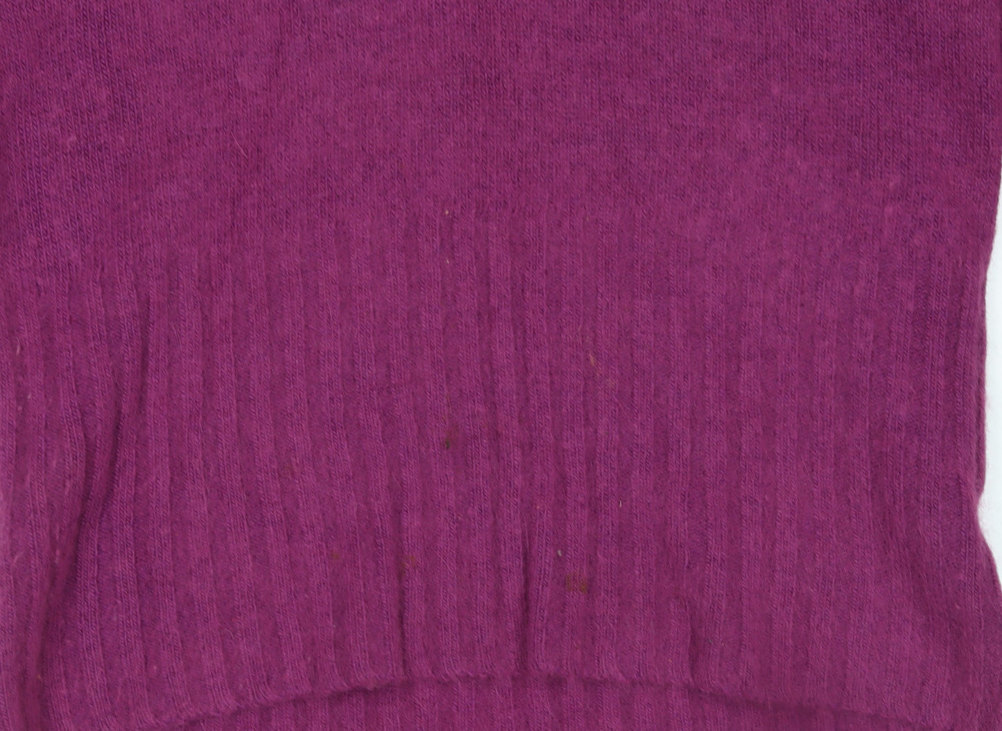 Meily Women Fuchsia Cowl Neck Angora Wool Jumper Size S