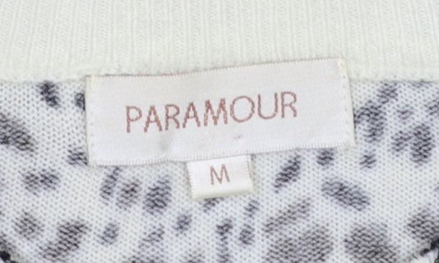 Paramour Women's Brown Animal Print Cardigan M