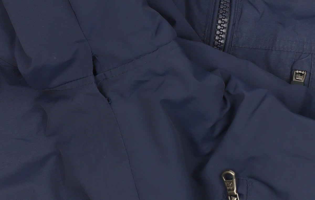 St. Bernard Men’s Blue Nylon Bomber Jacket XL Full Zip Casual
