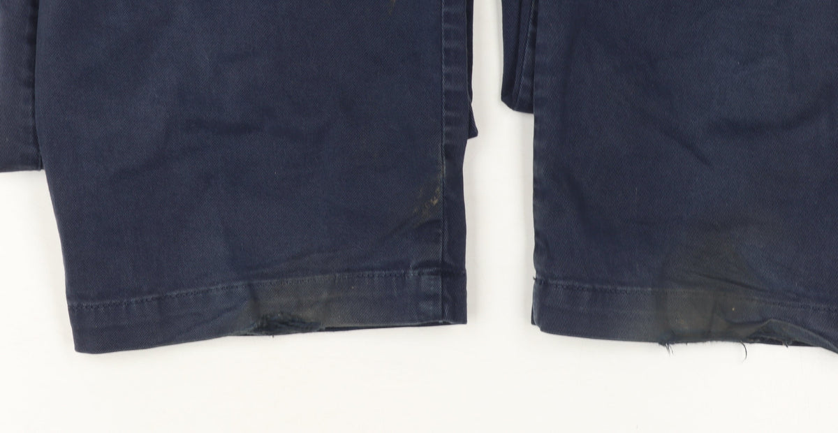 Beaufort & Blake Men’s Blue Chino Trousers Size 38 Regular Cotton