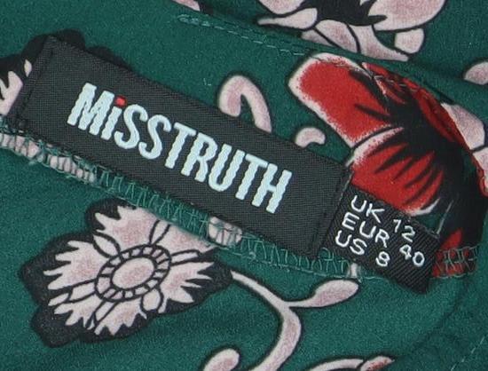 Missguided Women’s Green Floral Ruched Bodycon Dress Size 12