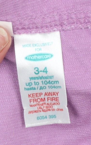 Mothercare Girls Purple Corduroy A-Line Skirt 3-4 Years