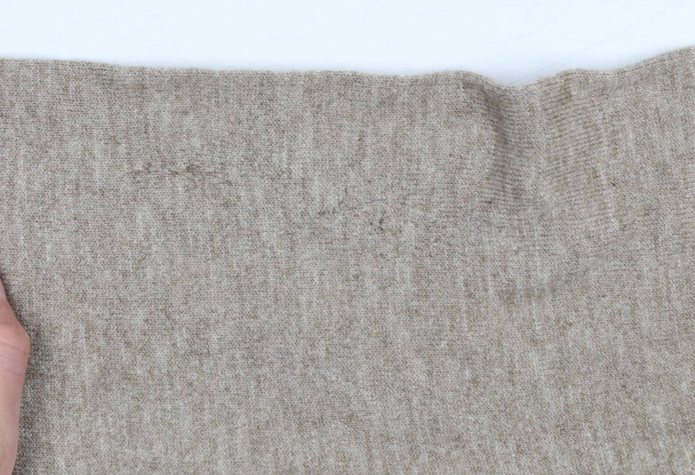 OBJECT Womens Beige Roll Neck Knit Jumper XS