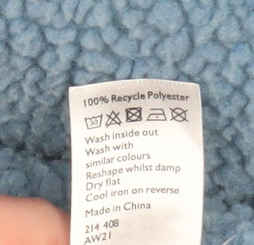John Lewis Women’s Blue Fleece Button Jacket Size S