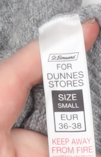 Dunnes Stores Women's Grey Embellished Crew Neck Pullover Jumper Size S