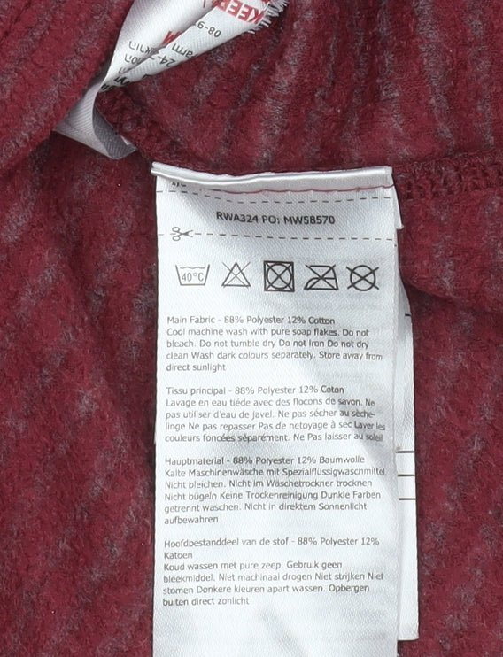 Regatta Great Outdoors Women's Red 1/2 Zip Pullover Fleece UK 14