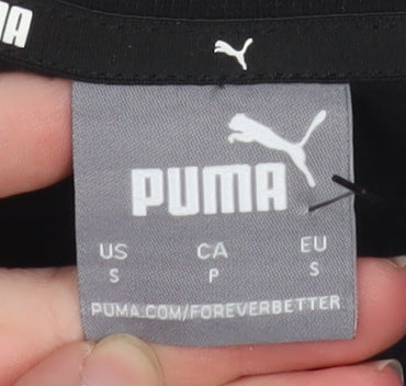 Puma Men's Black Small Crew Neck Pullover Sweatshirt