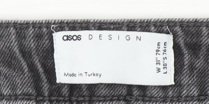 ASOS DESIGN Men’s Grey Tapered Jeans W31 L30 Regular Fit Denim