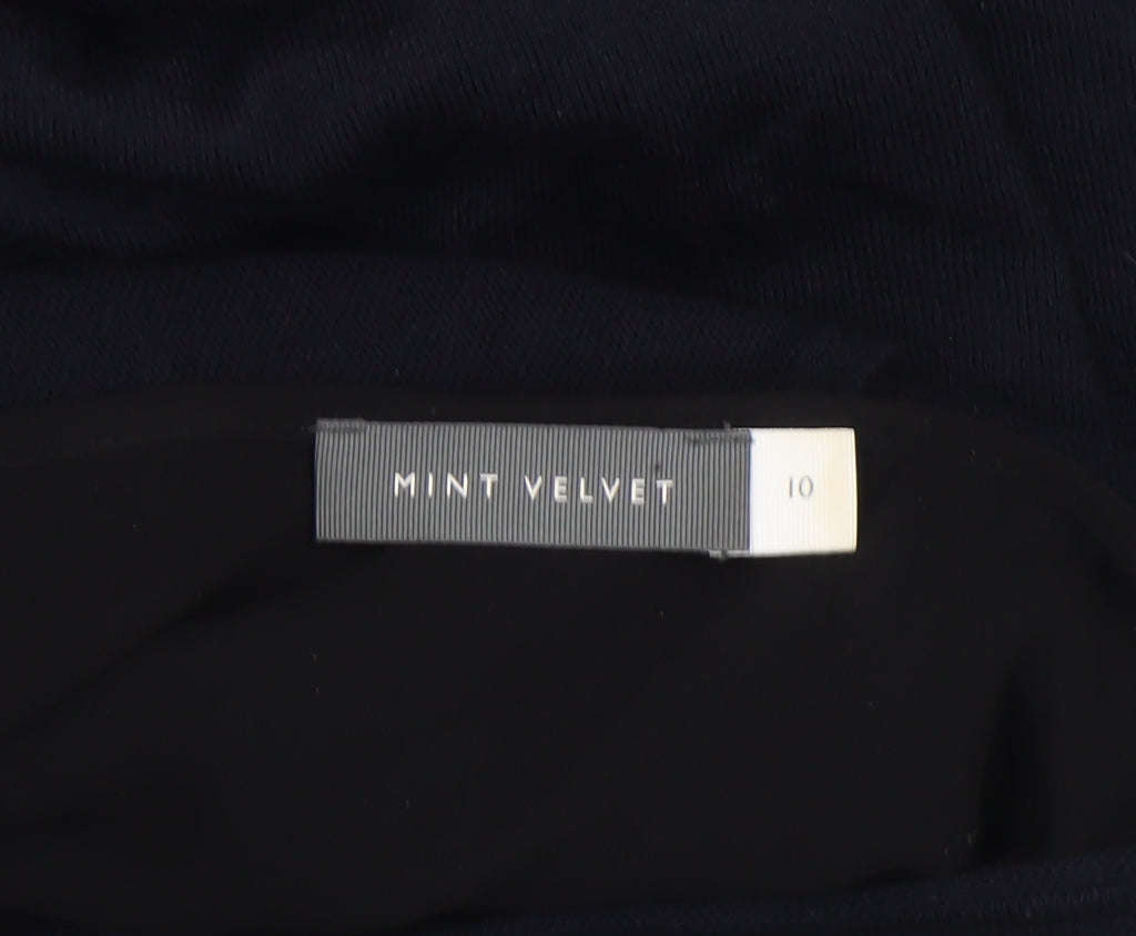 Mint Velvet Womens Black Wool Tunic Jumper Size 10 Long Sleeve