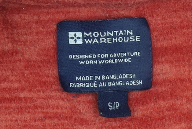 Mountain Warehouse Men's Red 1/4 Zip Fleece Pullover Sweatshirt S