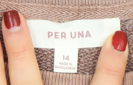 Marks & Spencer Per Una Women Brown Size 14 Pullover Sweatshirt