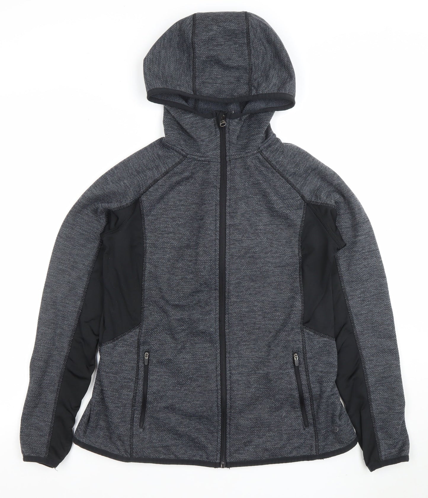 St. Bernard Women's Grey Softshell Hooded Jacket Size 14